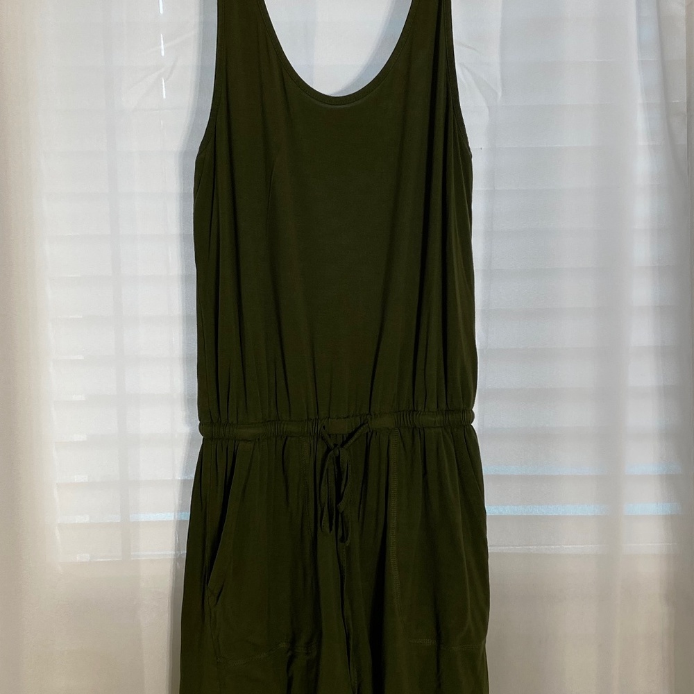 Olive green short Romper size small